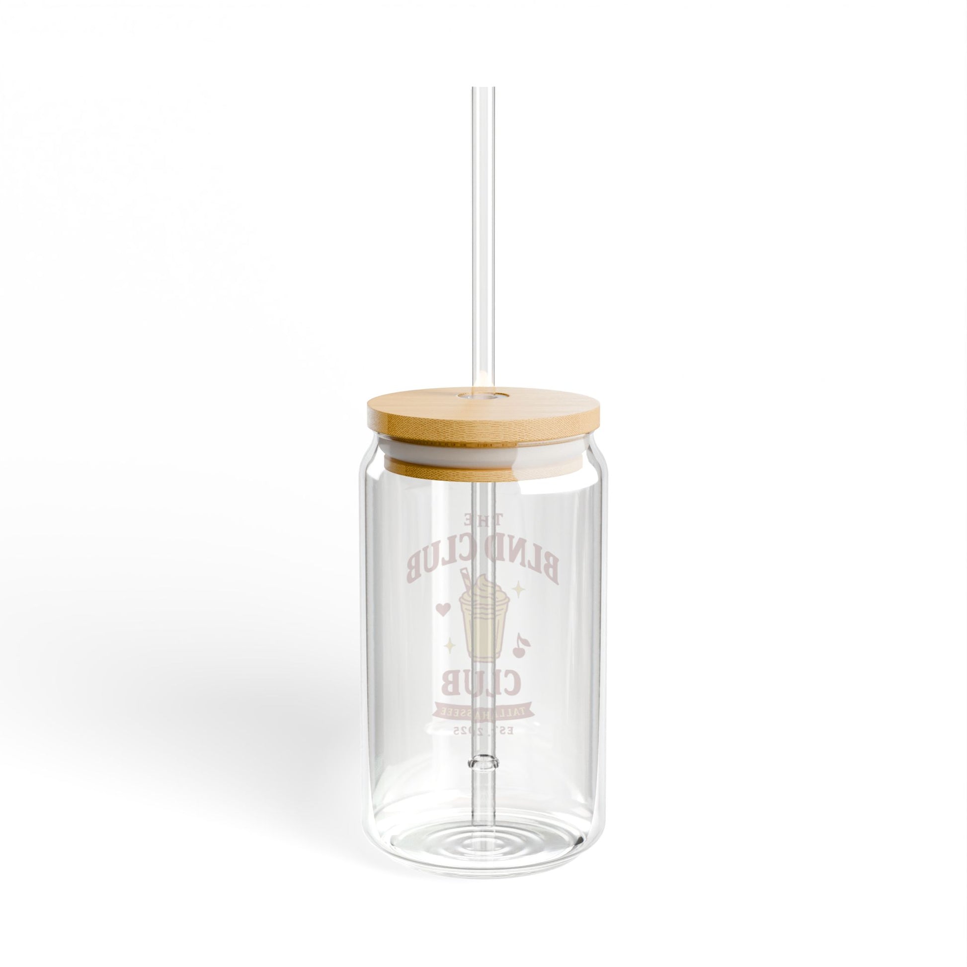BLND Sipper Glass with Bamboo Lid