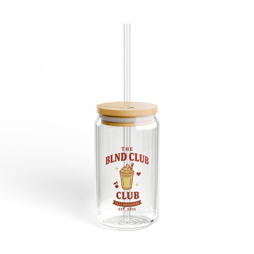 BLND Sipper Glass with Bamboo Lid